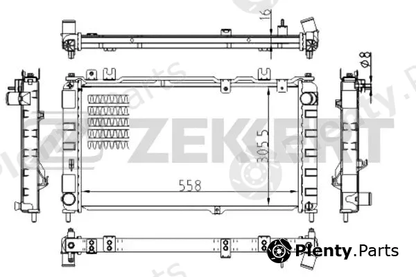 Zekkert MK-1508 — Radiator, engine cooling