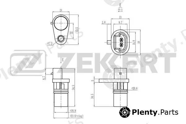 Zekkert SE-4102 — Sensor, crankshaft pulse