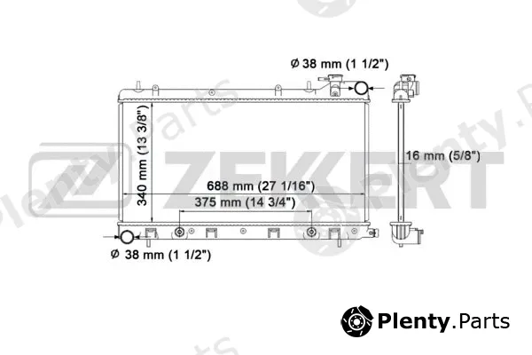 Zekkert MK-1107 — Radiator, engine cooling