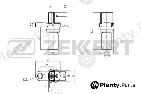 Zekkert SE-4037 — Sensor, crankshaft pulse