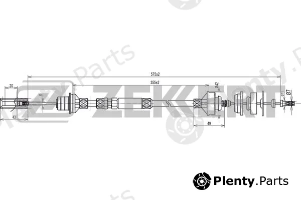 Zekkert BZ-1107 — Cable Pull, clutch control