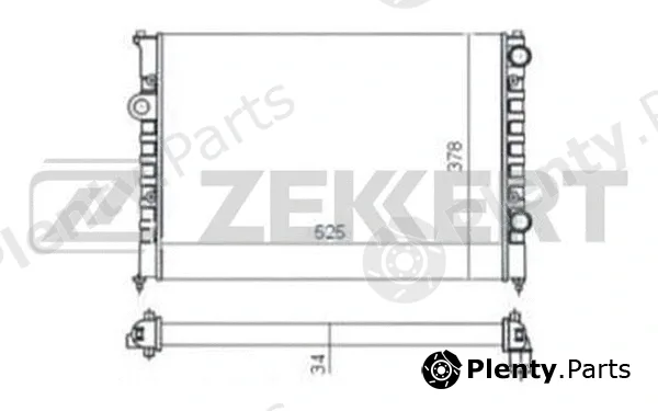 Zekkert MK-1053 — Radiator, engine cooling