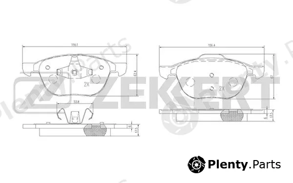 Zekkert BS-1599 — Brake Pad Set, disc brake