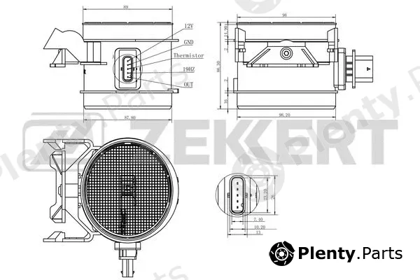 Zekkert SE-1025 — Mass Air Flow Sensor