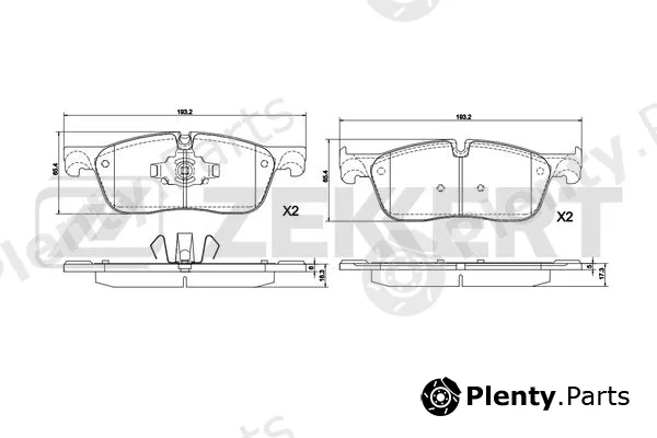 Zekkert BS-1295 — Brake Pad Set, disc brake