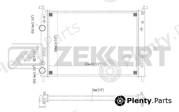 Zekkert MK-1105 — Radiator, engine cooling