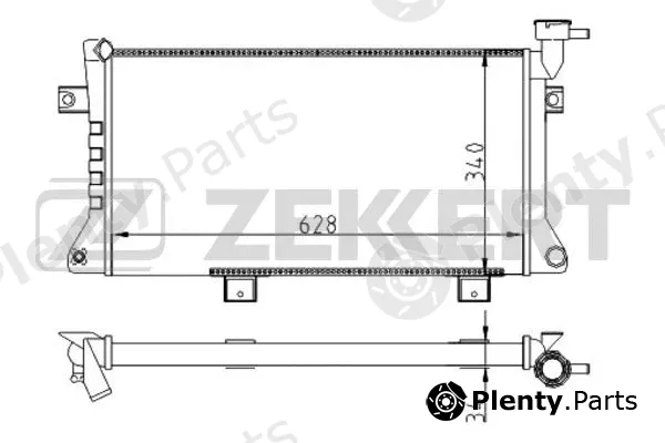 Zekkert MK-1517 — Radiator, engine cooling