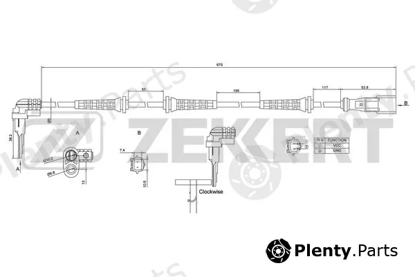 Zekkert SE-6172 — Sensor, wheel speed