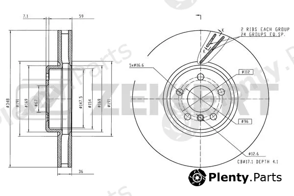 Zekkert BS-6573 — Brake Disc