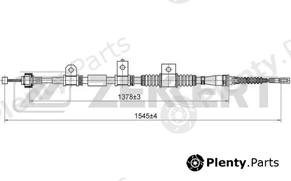 Zekkert BZ-1034 — Cable Pull, parking brake