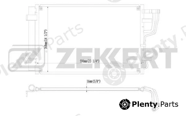 Zekkert MK-3007 — Condenser, air conditioning