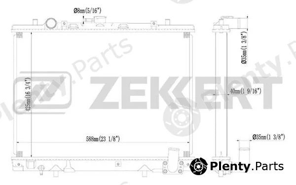 Zekkert MK-1104 — Radiator, engine cooling
