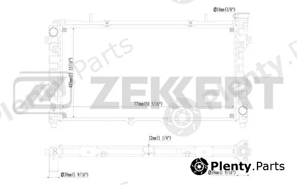 Zekkert MK-1149 — Radiator, engine cooling