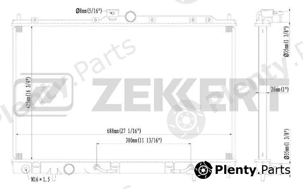 Zekkert MK-1183 — Radiator, engine cooling