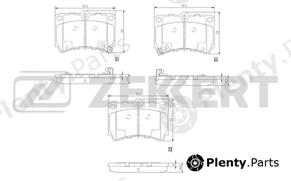 Zekkert BS-2857 — Brake Pad Set, disc brake