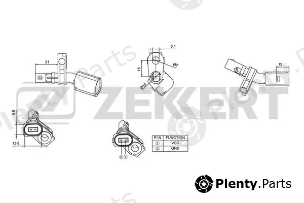 Zekkert SE-6012 — Sensor, wheel speed