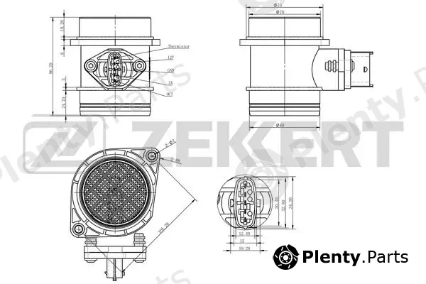Zekkert SE-1013 — Mass Air Flow Sensor