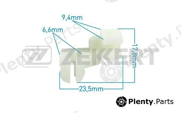 Zekkert BE-1215 — Clip, trim/protection strip