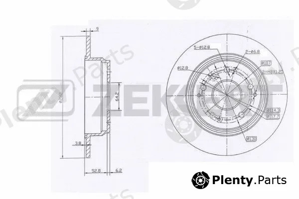 Zekkert BS-6127 — Brake Disc