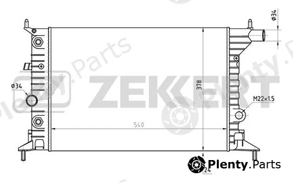 Zekkert MK-1345 — Radiator, engine cooling