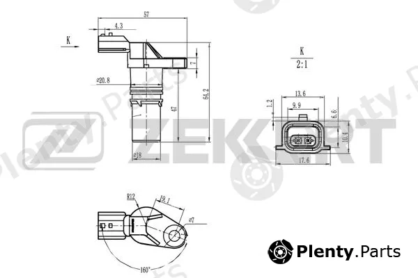 Zekkert SE-4110 — Sensor, crankshaft pulse