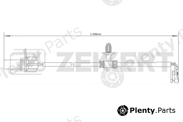 Zekkert BS-8096 — Warning Contact, brake pad wear