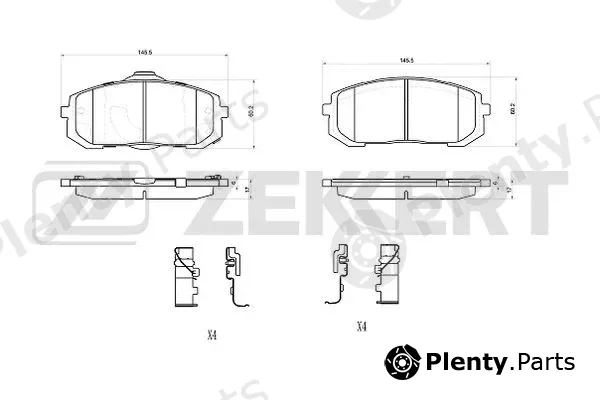 Zekkert BS-1079 — Brake Pad Set, disc brake
