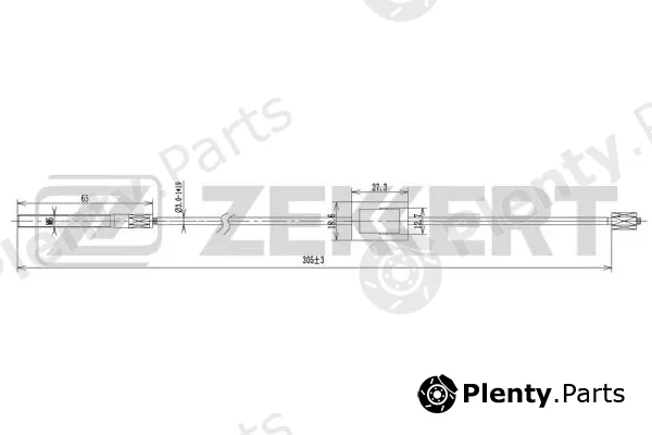 Zekkert BZ-1304 — Cable Pull, parking brake