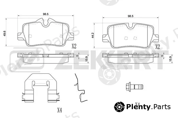 Zekkert BS-1169 — Brake Pad Set, disc brake