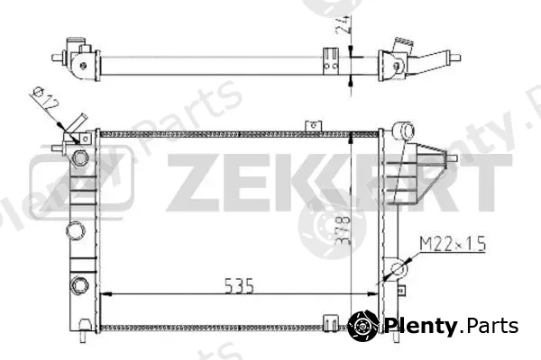 Zekkert MK-1264 — Radiator, engine cooling