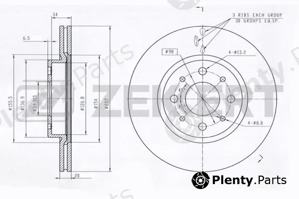 Zekkert BS-5008 — Brake Disc