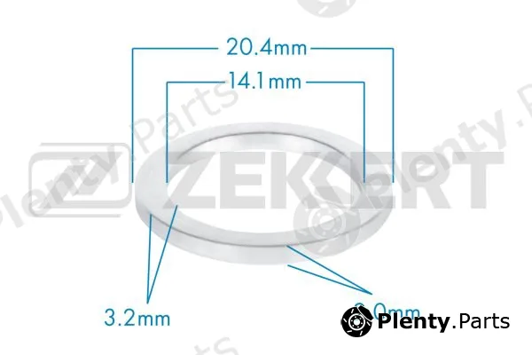 Zekkert BE-3666 — Seal Ring, oil drain plug