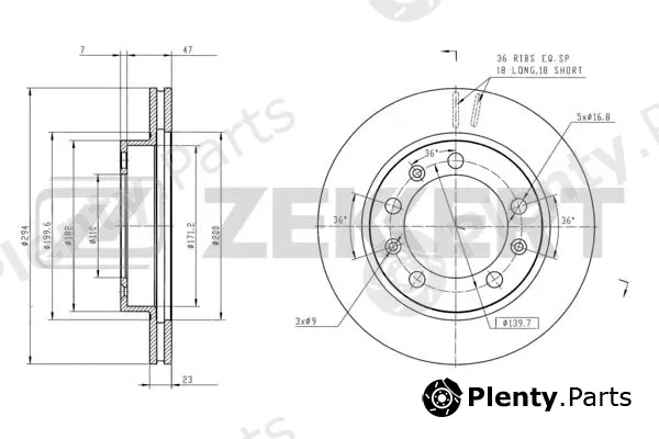 Zekkert BS-6182 — Brake Disc
