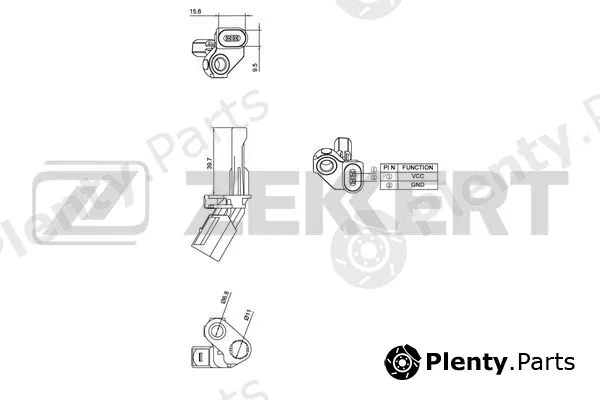 Zekkert SE-6028 — Sensor, wheel speed