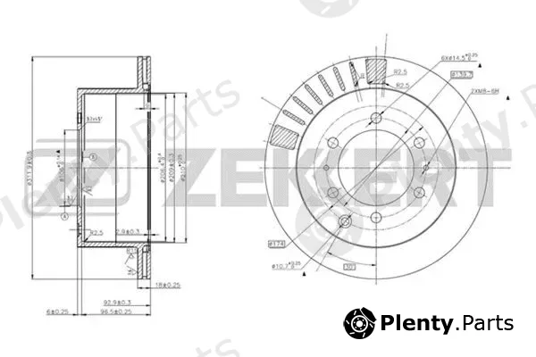 Zekkert BS-5730 — Brake Disc