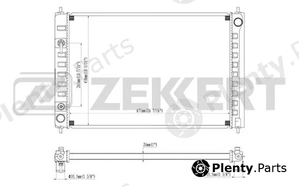 Zekkert MK-1489 — Radiator, engine cooling