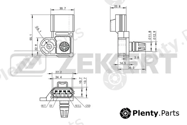 Zekkert SE-2010 — Mass Air Flow Sensor
