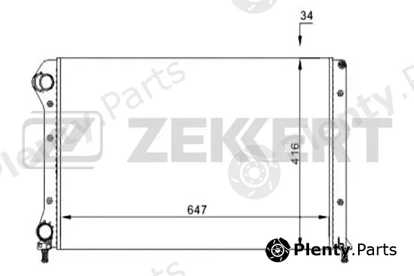 Zekkert MK-1160 — Radiator, engine cooling