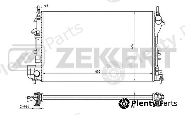 Zekkert MK-1385 — Radiator, engine cooling