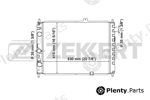 Zekkert MK-1257 — Radiator, engine cooling