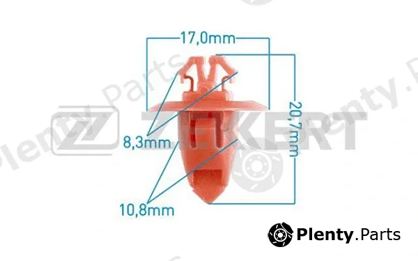 Zekkert BE-2234 — Clip, trim/protection strip