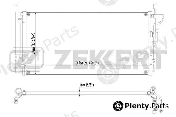 Zekkert MK-3035 — Condenser, air conditioning