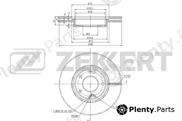 Zekkert BS-6472 — Brake Disc