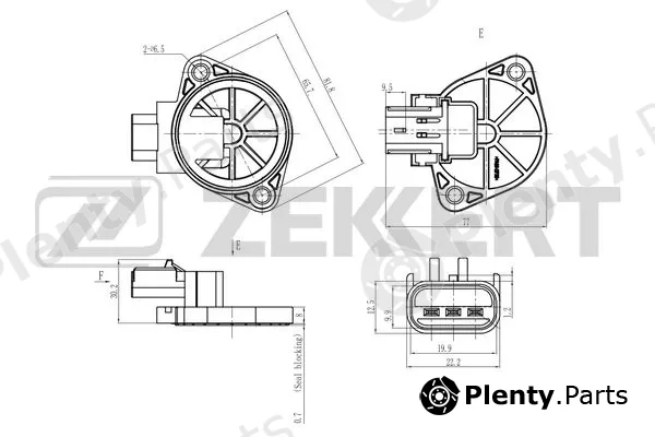 Zekkert SE-4043 — Sensor, crankshaft pulse