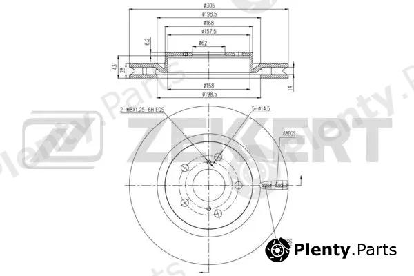 Zekkert BS-6288 — Brake Disc