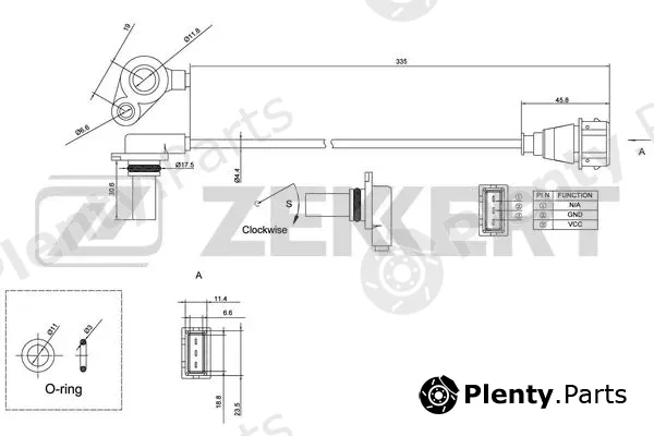 Zekkert SE-4005 — Sensor, crankshaft pulse