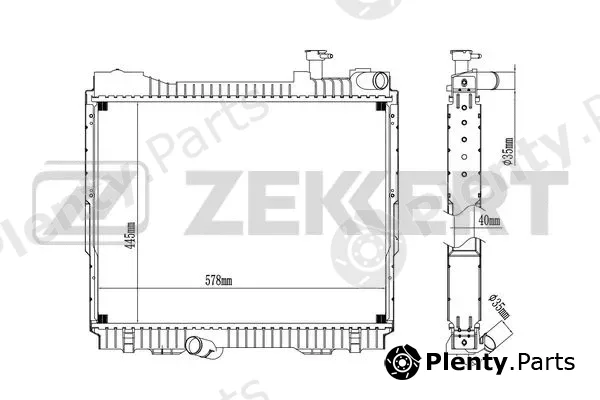 Zekkert MK-1603 — Radiator, engine cooling