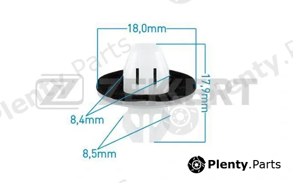 Zekkert BE-1132 — Clip, trim/protection strip