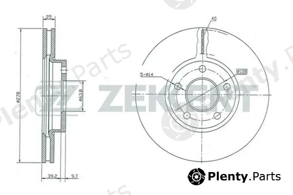 Zekkert BS-5005 — Brake Disc