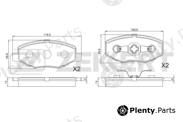 Zekkert BS-1181 — Brake Pad Set, disc brake